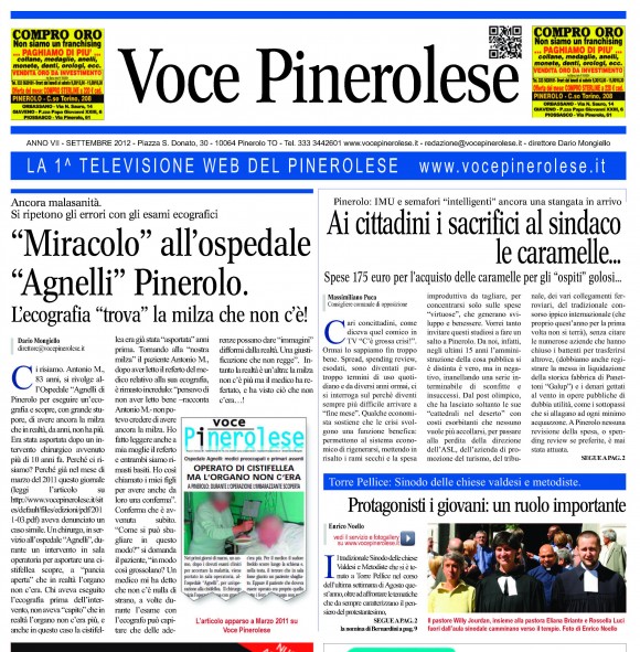 Voce Pinerolese Settembre 2012